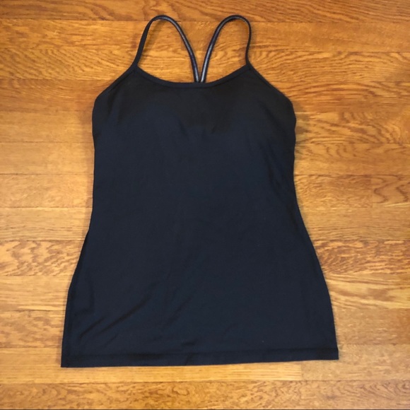 lululemon athletica Tops - Lululemon Black Power Y Tank